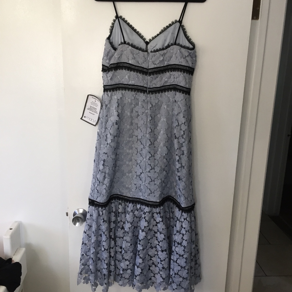 Jil stuart Sz 8 Floral Lace Midi Dress - Picture 4 of 8